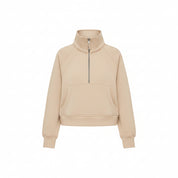 Sportieve Dames Sweater met Hoge Kraag