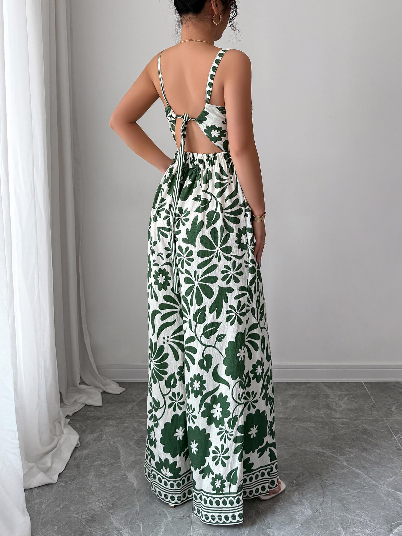 Bliss Escape Floral Jumpsuit - green