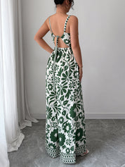 Bliss Escape Floral Jumpsuit - green