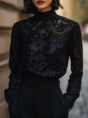 Elegante Kanten Dames Top | Sexy en Feestelijk