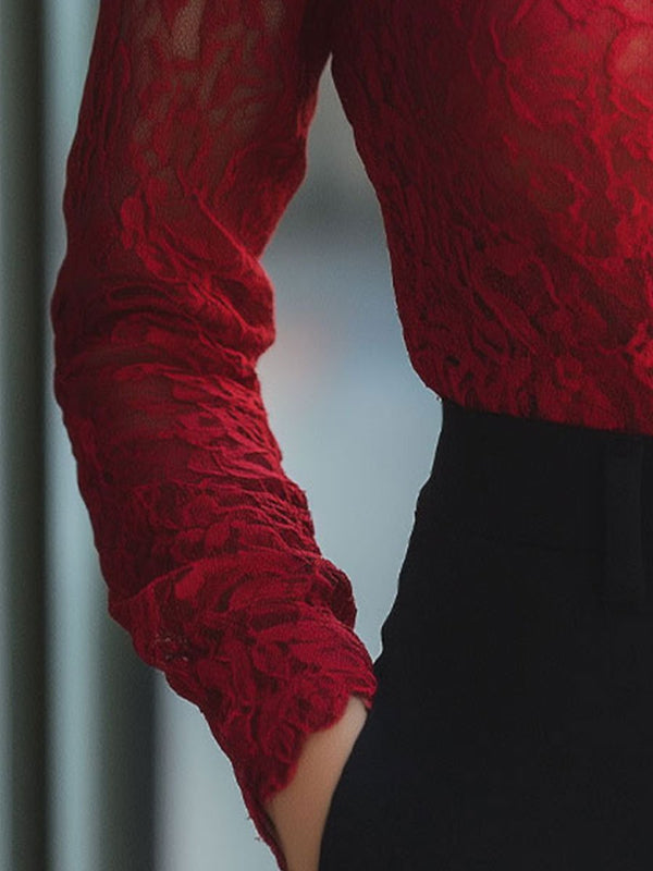 Elegante Kanten Dames Top | Sexy en Feestelijk