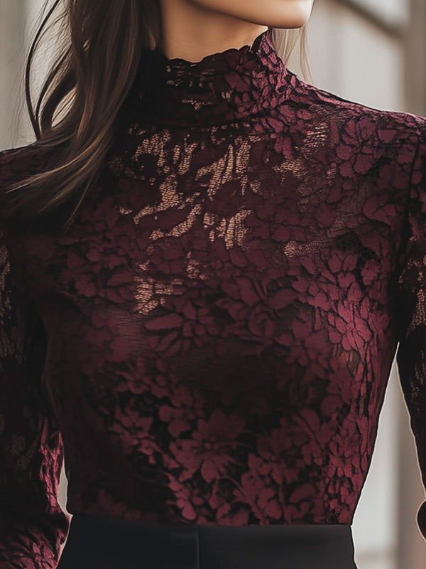 Elegante Kanten Dames Top | Sexy en Feestelijk