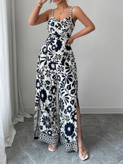 Bliss Escape Floral Jumpsuit - navy