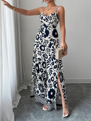 Bliss Escape Floral Jumpsuit - navy