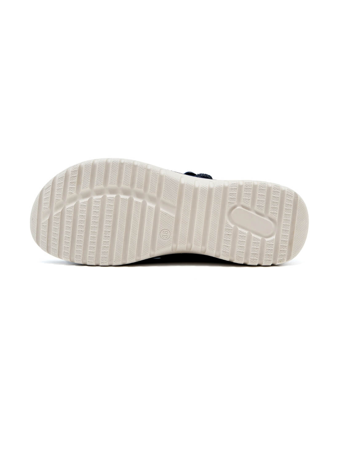 Siketu | Wyona Ademende Gecushioneerde Sandalen - marineblauw