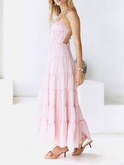 Good Timer Halter Maxi Jurk | Lange Jurk