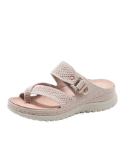 Ademende Gecushioneerde Sandalen - roze