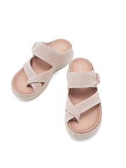Ademende Gecushioneerde Sandalen - roze