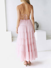 Good Timer Halter Maxi Jurk | Lange Jurk