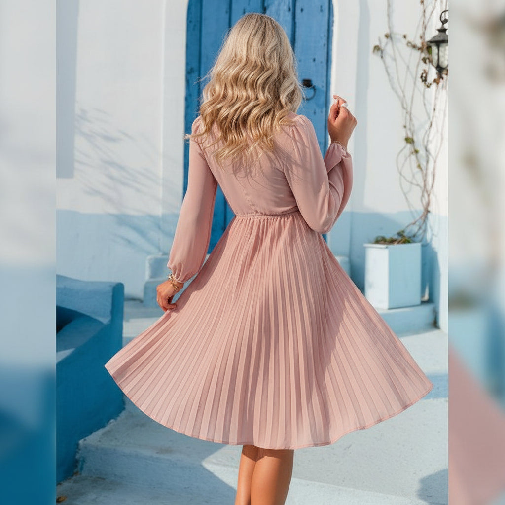 Roze Korte Ibiza Jurk