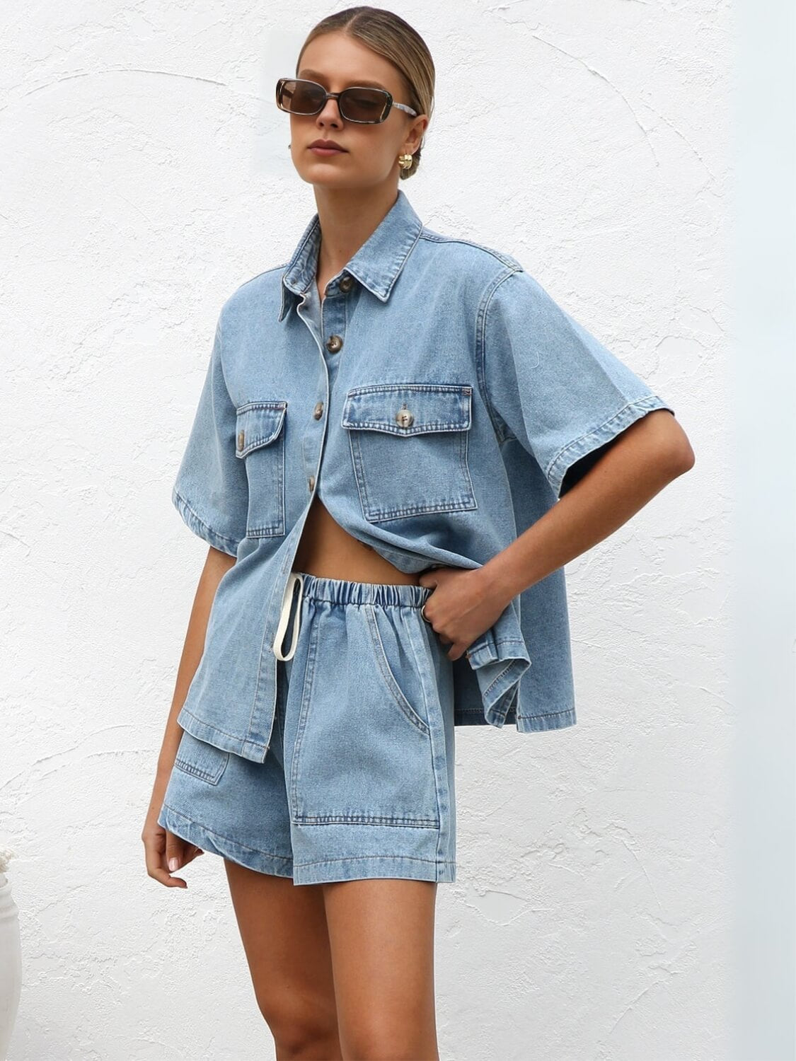 Easy Mode | Bijpassende Jeans Set - blauw