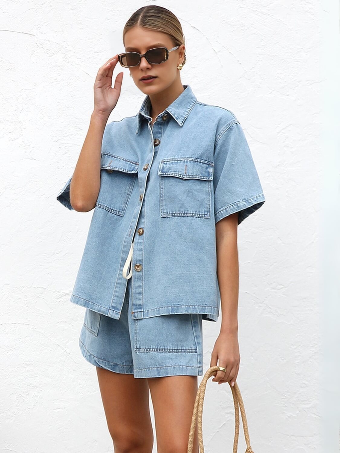 Easy Mode | Bijpassende Jeans Set - blauw